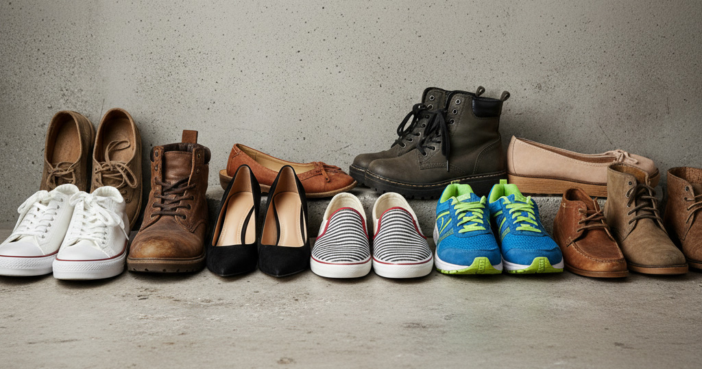 Jenis Sepatu Berdasarkan Bahan