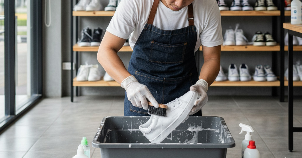 cara cuci sepatu yang baik dan benar